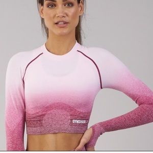Gymshark long sleeve crop top